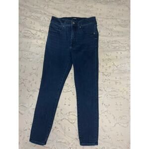 Express Dark Wash Skinny Mid Rise Jeans Size 4S